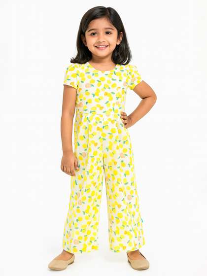 JusCubs Girls Printed
                      Cotton Basic Jumpsuit
