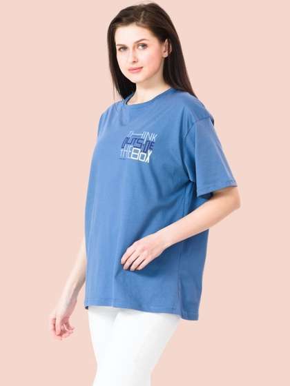 Lango Typography
                        Printed Cotton Oversized T-shirt