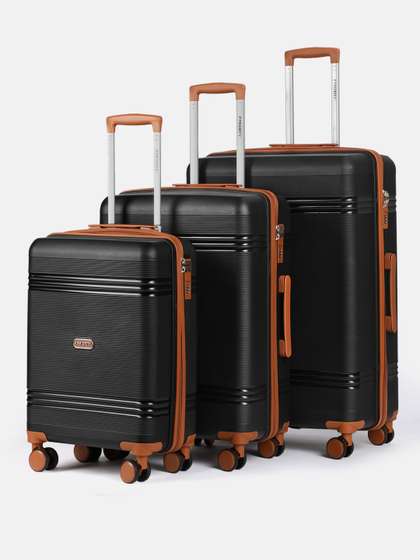 Priority Unisex Set
                        of 3 360 Degree Rotation Hard-Sided Trolley
                        Bags