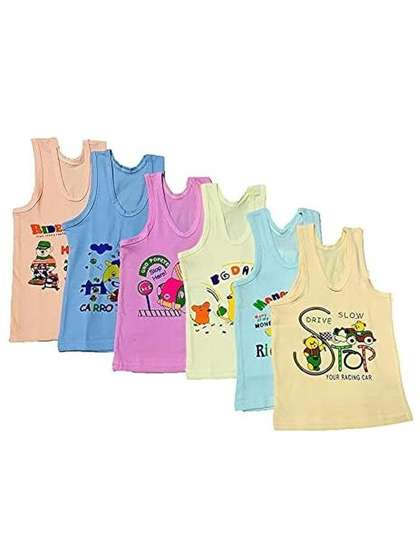 DESNUDA Boys Pack of 6
                    Cotton Vest