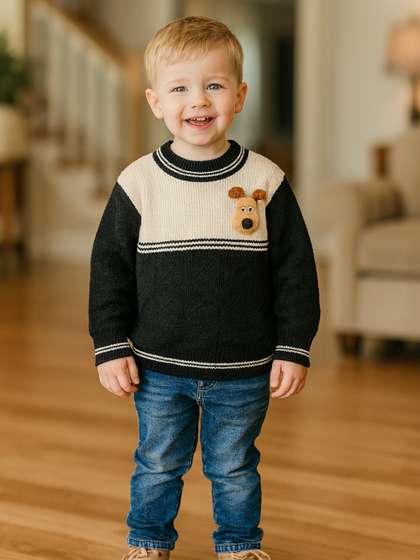 Bold N Elegant Unisex
                    Kids Embroidered Pullover