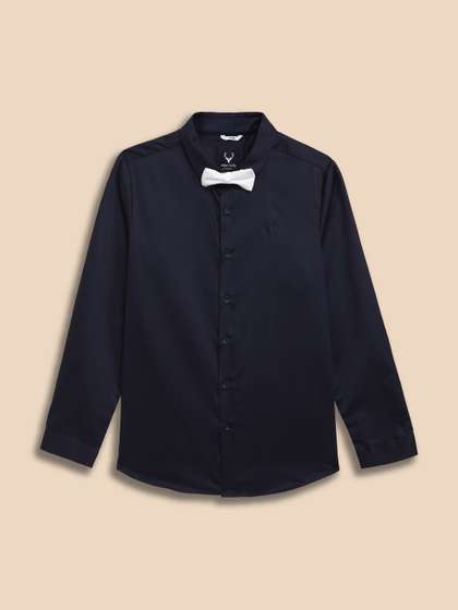 Allen Solly Junior
                        Boys Slim Fit Solid Spread Collar Cotton Formal
                        Shirt