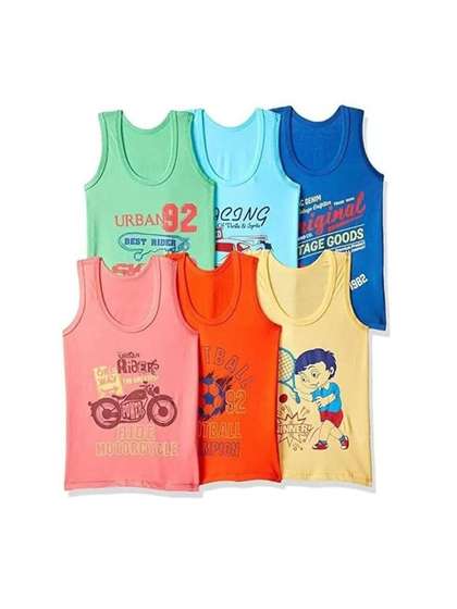 DESNUDA Kids Pack of 6
                    Cotton Vest