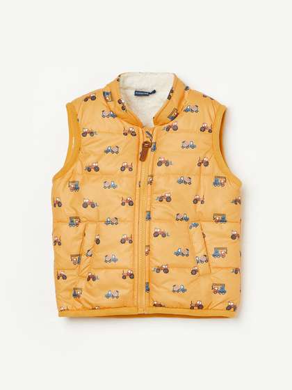Juniors by Lifestyle
                      Boys Mandarin Collar Graphic Printed Padded
                      Jacket