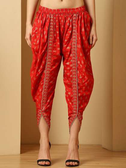 URBAN KANYA Women
                        Embroidered Loose Fit Viscose Rayon Salwar