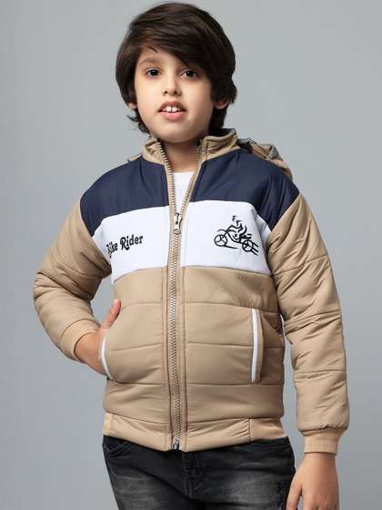 Anixa Boys Mustard
                    Winter Puffer Jacket Hooded Jacket