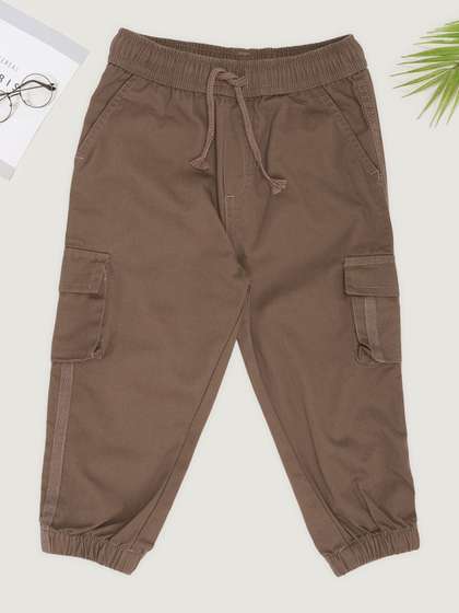 Pantaloons Baby Boys
                    Pure Cotton Mid Rise Joggers
