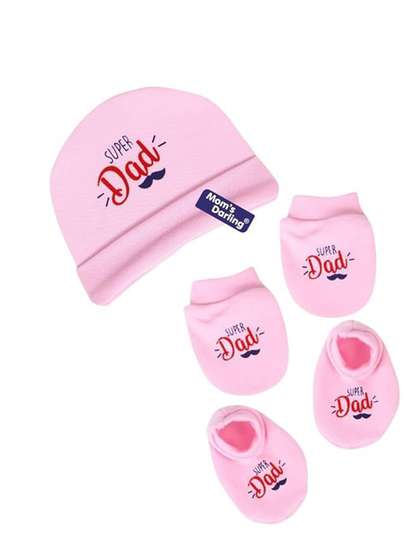 Mom's Darling
                    Kids-Unisex Multicoloured Cotton Caps