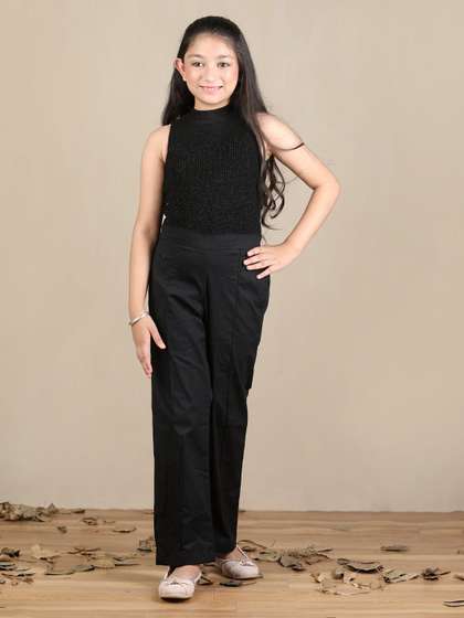 Cutiekins Girls Straight
                    Fit Mid-Rise Trousers