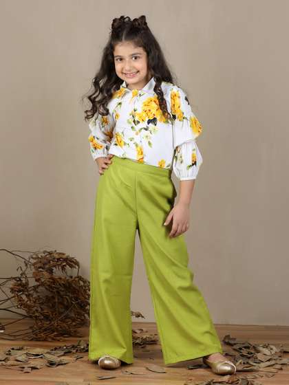 Cutiekins Girls
                          Printed Shirt With Palazzos