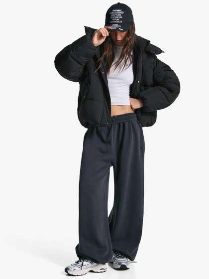 Bershka Puffer
                        jacket with hood