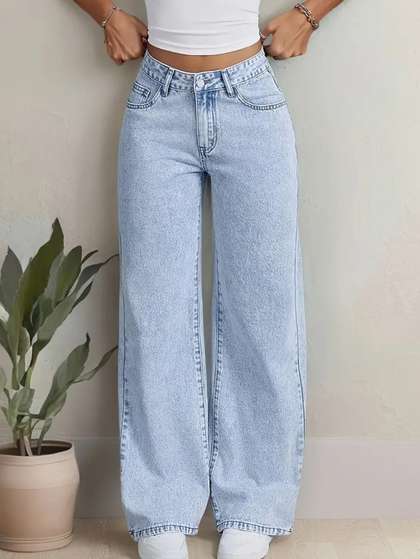 Nifty Women
                        High-Rise Stretchable Baggy Jeans