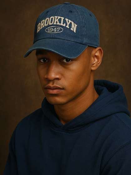 SAZARA Men Embroidered
                    Cotton Baseball Cap