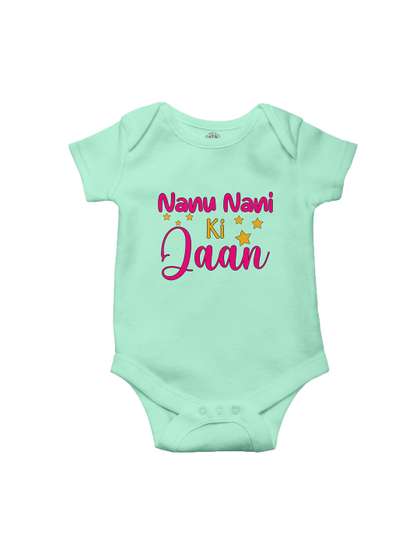 THE PRINT PLATTER Kids
                    Infants Nanu Nani Ki Jaan Printed Envelope Neck Bio
                    Wash Bodysuit