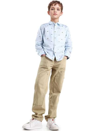 RARE ONES Boys Regular
                    Fit Mid-Rise Cotton Stretchable Jeans