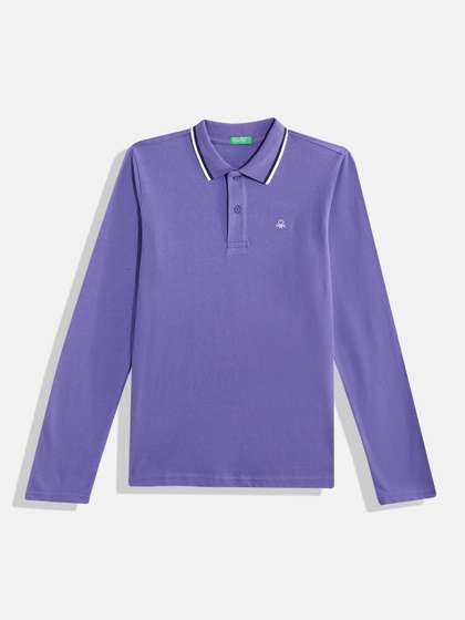 United Colors of
                    Benetton Polo Collar Pure Cotton T-shirt