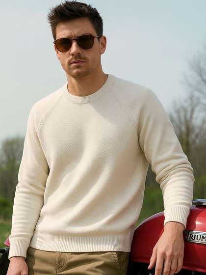 Bewakoof Men's
                        Gardenia Textured Sweater