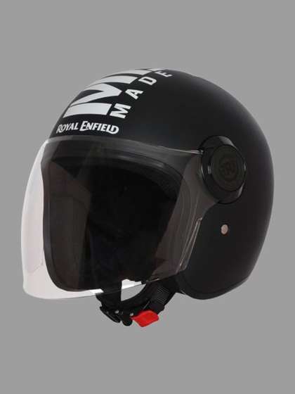 Royal Enfield Black
                      Copter Open Face Solid ISI & DOT Helmet