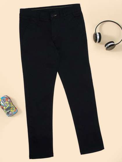 Pantaloons Junior Boys
                      Mid-Rise Cotton Regular Trousers