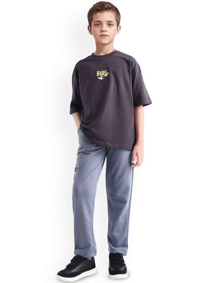 RARE ONES Boys Mid-Rise
                    Straight-Fit Cotton Track Pant