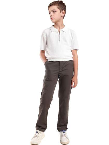 RARE ONES Boys Regular
                      Fit Mid Rise Trousers