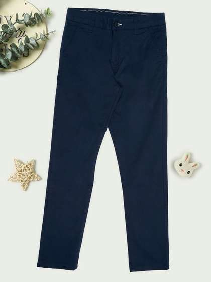 Pantaloons Junior Boys
                    Mid-Rise Flat-Front Chinos