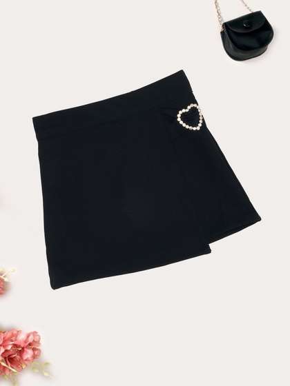 Pantaloons Junior
                          Girls A-Line Mid Rise Mini Skirts