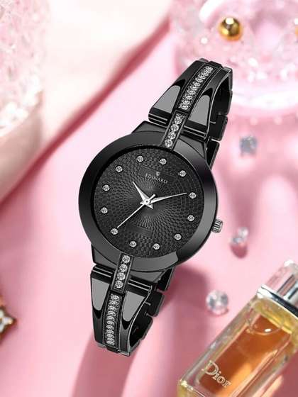 EDINARO Girls Round Dial
                    & Stainless Steel Bracelet Style Straps Analogue
                    Watch ED-2058W