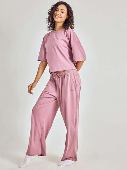 Pepe Jeans Women's
                        Solid Round Neck T Shirt & Pyjama Night
                        Suits