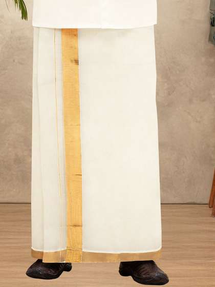 Ramraj Men Double
                        Layer Cotton Dhotis
