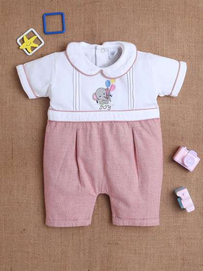 MeeMee Kids Unisex
                    Printed Cotton Rompers