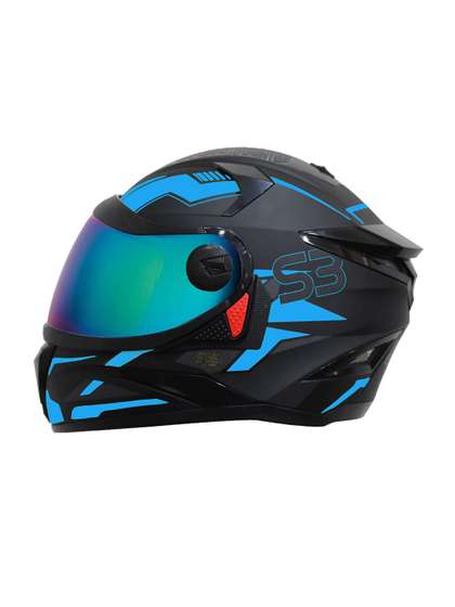 Steelbird SBH-17 Robot
                      Terminator Printed Full Face Scratch Resistant
                      Riding Helmet