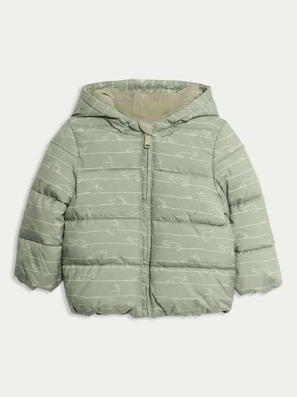 Marks & Spencer
                    Dinosaur Print Hooded Padded Coat