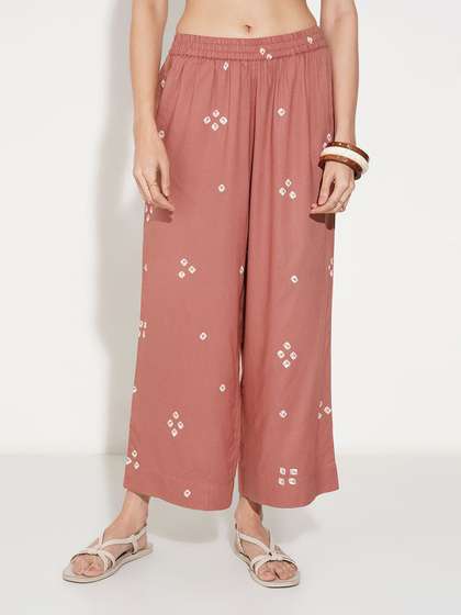 RANGMANCH BY
                        PANTALOONS Floral Printed Palazzos