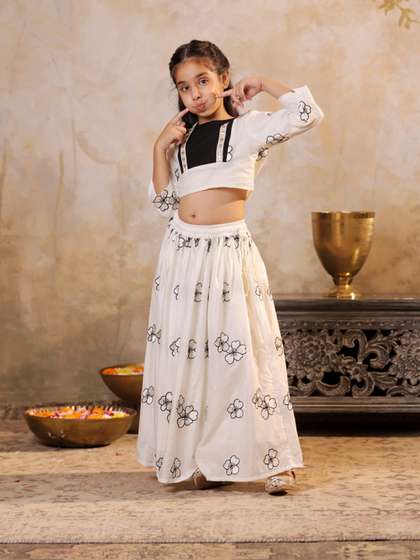 SHORGUL Girls
                    Embroidered Ready to Wear Lehenga & Blouse