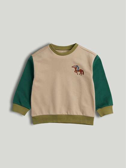 mothercare Boys
                    Colourblocked Round Neck Sweatshirt