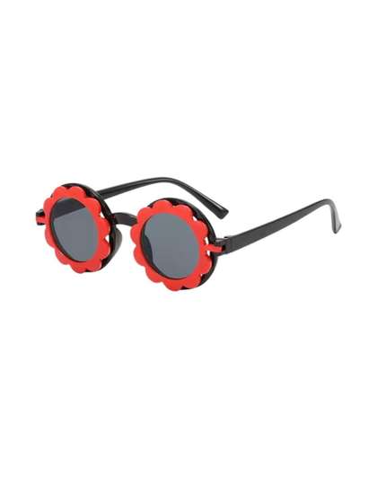 NESKA MODA Kids Black
                    Lens & Black Oval Sunglasses with