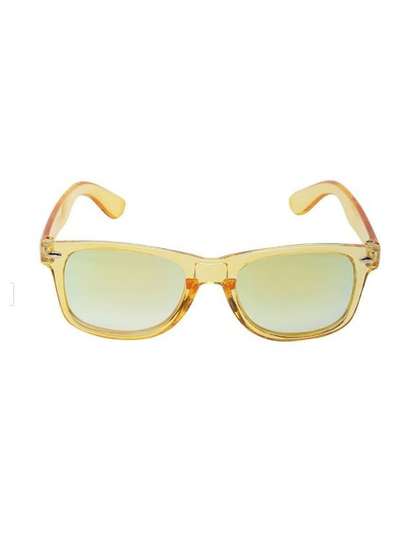 NESKA MODA Unisex Kids
                      Black Lens & Yellow Sunglasses With UV
                      Protected Lens
