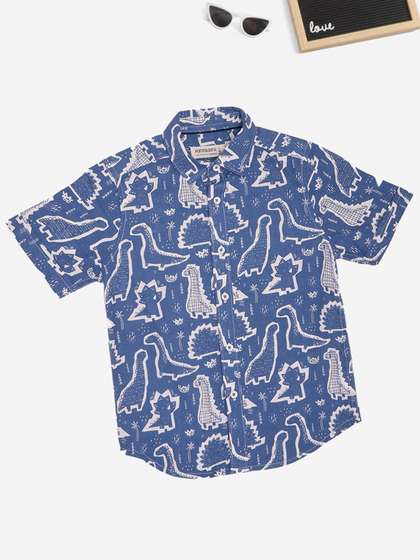 Pantaloons Junior Boys
                    Graphic Printed Pure Cotton Shirt