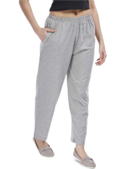 E-MAX Women Cotton Solid Pyjamas