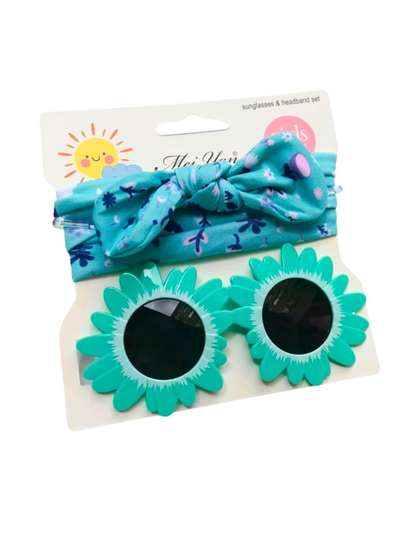 NESKA MODA Unisex Kids
                    Black Lens & Green Other Sunglasses with