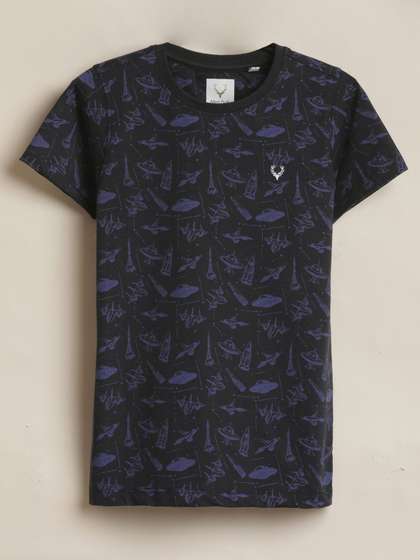 Allen Solly Junior
                      Boys Graphic Printed Round Neck Pure Cotton
                      T-shirt