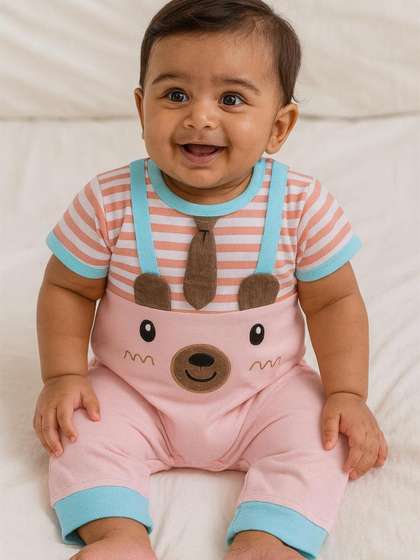 MeeMee Infants Printed
                    Cotton Romper