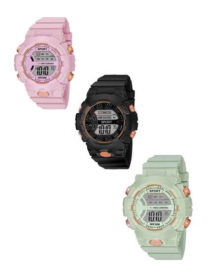FROZIL Unisex Kids
                      Dial & Straps Digital Watch DK-P-B-GR