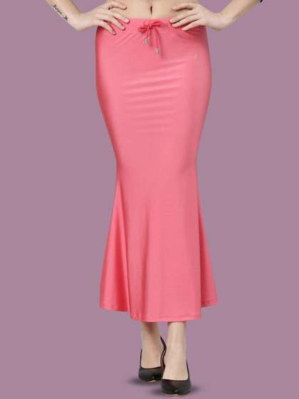 TWIN BIRDS Women
                        Solid Coloured Silky Soft Stretchable Shimmer
                        mermaid Saree Shapewear