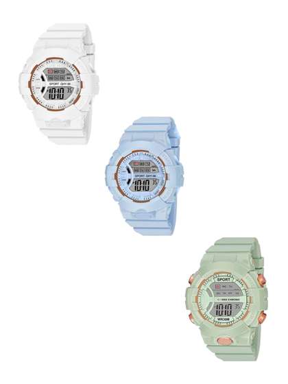 FROZIL Unisex Kids Pack
                    Of 3 Dial & Straps Digital Watch
