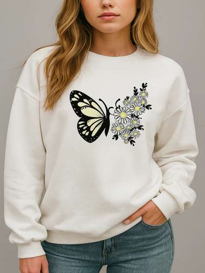 Kotty Women Graphic
                      Printed Long Sleeves Sweatshirt