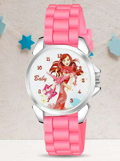 YOUNG MISSION Girls
                      Printed Round Dial Analogue Watch BT 002 PK 02