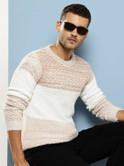 Aarika
                          Colourblocked Woollen Fuzzy Pullover