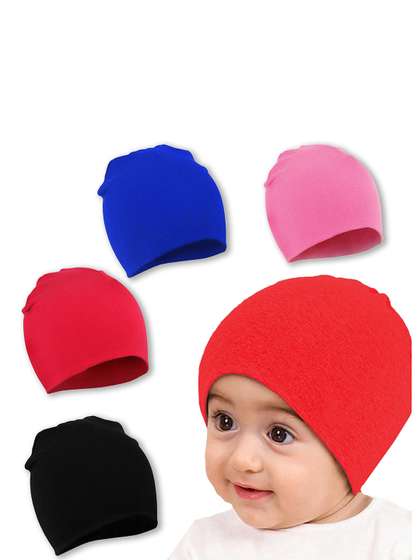 Babymoon Kids Pack Of
                      4 Cotton Caps